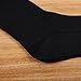 JET-BOND(TM) FS03 Thick Wool Woolen Cashmere Knitting Thigh High Knee Socks Warm Stockings (Thick Black)