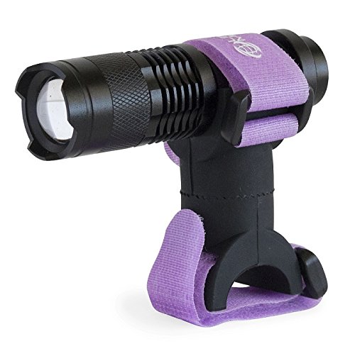 Life Mounts LED Stroller Safety Light with Patented Universal Flex Mount - Fits All Stroller Brands - (Lavender)