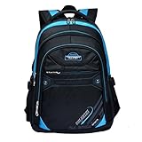 MATMO Casual Student Backpack School Bag for Teenage Girls and Boys Blue