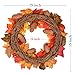 15Inch Fall Wreath Front Door Wreath with Maple Leaf,Pumpkin, Pine cone,Berries Garland Harvest Wreath for Halloween and Thanksgiving Home Indoor or Outdoor Arrangement Decoration