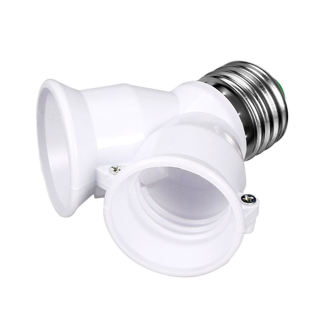 Sourcing Map E27 to Dual E27 Adapter LED Light Socket Converter Bulb Base Splitter Lamp Holder