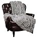 Chanasya Premium Solid Faux Long Fur Throw Blanket - Soft, Fuzzy Throw Blanket - for Bed or Couch - 50