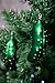 Pickle Christmas Ornament Set by Clever Creations | Metallic Pickles in Green | 3 Pack | Festive Holiday Décor | Lightweight Shatter Resistant | Hangers Included | 1.5