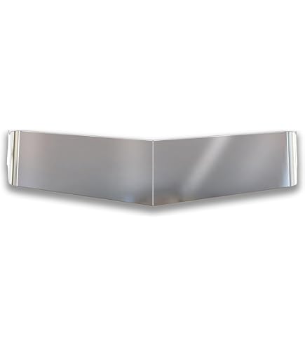 12 Inch Stainless Steel Monster Drop Bowtie Visor For Kenworth T300