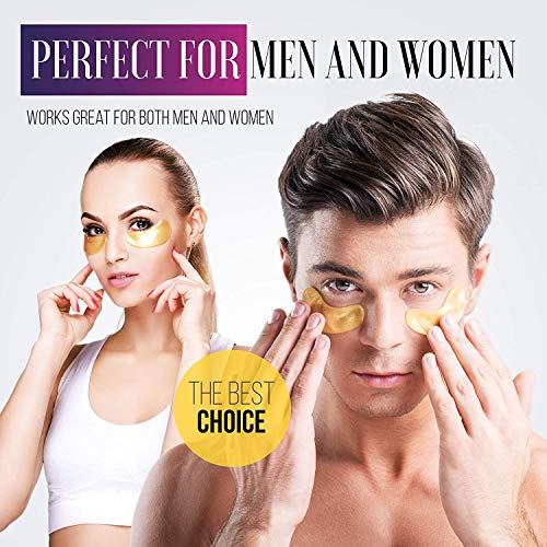 LE GUSHE Under Eye Patches 24K Gold Under Eye Mask AntiAging