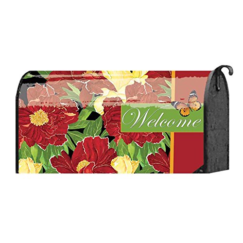 Magnolia 09014 Red Peonies Mailbox Cover
