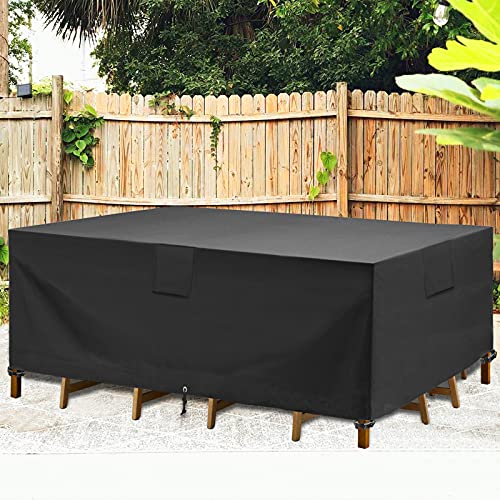 GARDRIT Upgraded Patio Furniture Covers, 100 Waterproof Rectangular