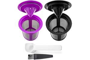 Reusable Coffee Filter Cups Compatible with Keurig 2.0 & K Classic Series, BPA-Free Food-Grade Stainless Steel Mesh Refillabl
