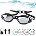 YINGNEW No Leaking Prescription Swimming Goggles - Unisex Triathlon Swim Glasses with Free Nose Clip & Earplugs,Swim Goggles with 100% UV Protection,Anti Fog Technology Ultra Comfort