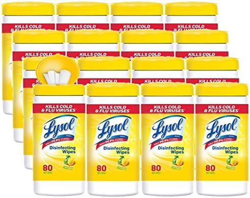 Lysol Disinfecting Wipes Value Pack Ujhnd, Lemon &amp; Lime Blossom, 320 Wipes, 4Units (320 Wipes)