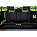 Super PDR Luxury PU Leather Auto Car Seat Covers 5 Seats Full Set Universal Fit Easy to Clean Anti-Slip Four Seasons General Car Seat Cushions (Black&Red M)