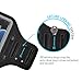 iPhone X / Galaxy S7 / S10 Edge Armband - LOVPHONE Easy Fitting Sport Running Exercise Gym Sportband with Key Holder & Card Slot,Water Resistant and Sweat-Proof (Gray)