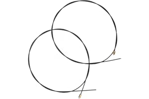 MAVIS LAVEN 2 Pcs Latch Cables, Metal with Rubber Protection, Compatible with Leer 100XL and 100XR, 36 Inch for Truck Cap Rep