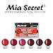 6 pk Red Gift Collection Mia Secret Acrylic Nail Powder Color