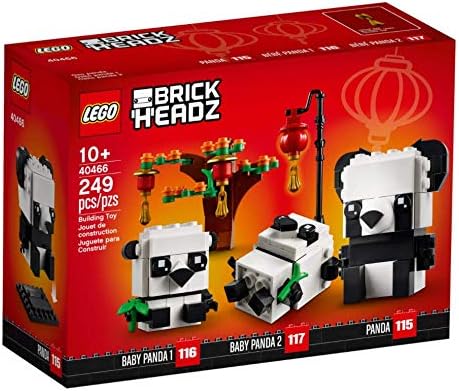 LEGO BrickHeadz Pets Dogs, Cats, Fish, Birds or Hamsters (Choose Pet) (Panda 40466), Orange