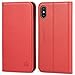 iPhone Xs Max Case, SHIELDON Genuine Leather iPhone Xs Max Wallet Folio Case [Auto Sleep/Wake] [Magnetic Closure] [RFID Blocking] Card Slots Compatible with iPhone Xs Max (6.5
