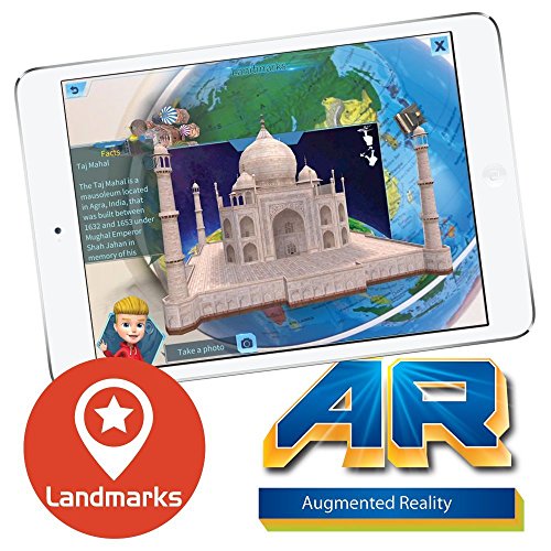 Oregon Scientific Starry Smart Globe Featuring Constellation Nightlight Augmented Reality World Geography Kids and Children's Learning Toy - Thumbnail 4