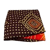 Indian Fashion Women's Rajasthani Bandhani Traditional Saree Ethnic Dress Sari