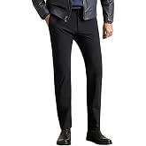 Zanella Noah Active Men&rsquo;s Luxury Dress Pants, Italian Made 4-Way Stretch Flat-Front Trousers