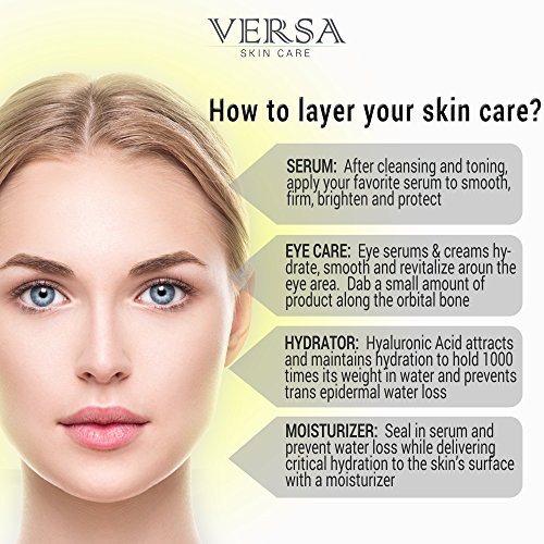 Versa Skin Care Eye Serum - Vitamin C and Hyaluronic Acid Skin