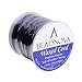 BEADNOVA 1mm Waxed Cotton Beading Cord Waxed String Wax Coating Cord for Jewelry Making 100 Yards Roll Spool, Black