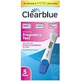 Clearblue Digital Pregnancy Test with Smart Countdown, 5 Pregnancy Tests