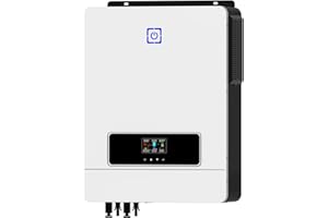 Y&H 10.2KW On/Off Grid Solar Hybrid Inverter Built-in 160A Charge Controller PV Max 500V Input DC48V to AC230V Pure Sine Wave Inverter for Home Energy Storage RV Shed Off-Grid System