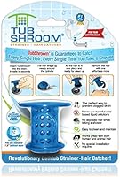 TubShroom TSBLU454 The Revolutionary Tub Drain Protector Hair Catcher/Strainer/Snare, Blue