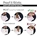 Ejis Sweatproof Undershirts Men w/Sweat Pads & Real Silver Micro Modal Deep V (Medium, White)