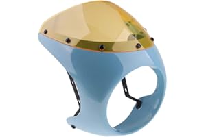 B BAOSITY Baosity Retro Style Handlebar Fairing Screen Universal Fits 7'' Headlight