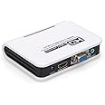 Megulla® MG-H2V100 HDMI to VGA Converter Adapter with 3.5mm Stereo Audio output, HDMI HD Input to VGA Output Adapter for PC, Laptop, Blu-Ray, DVD Player, HD set-top boxes, xBox, Projector