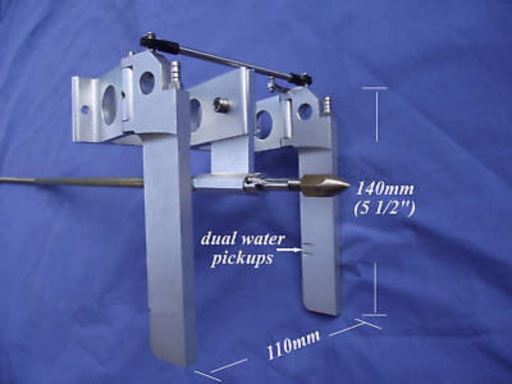 rc boat dual rudder setup
