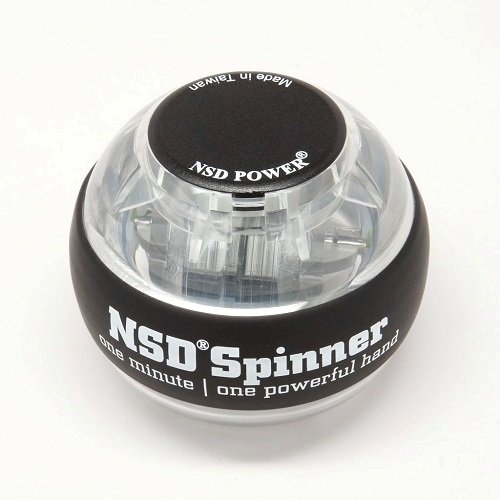 NSD Essential Spinner Gyro Hand Grip Strengthener Wrist Forearm Exerciser, Crystal - Thumbnail 2