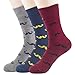 TooPhoto Mens Novelty Socks for Groomsmen Funny Mustache Colorful Crew Dress Wedding 3 Pairs mustache-3color