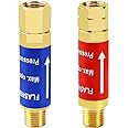 VAPHY Oxygen Acetylene Flashback Arrestors Set 9/16-18 Threads for Torch