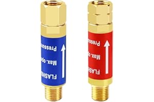 VAPHY Oxygen Acetylene Flashback Arrestors Set 9/16-18 Threads for Torch