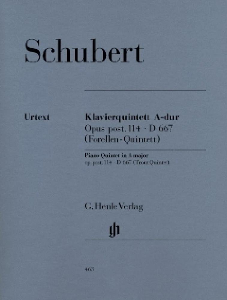 Quintet A major [Trout Quintet] op. post. 114 D 667piano, violin, viola, cello and double bass