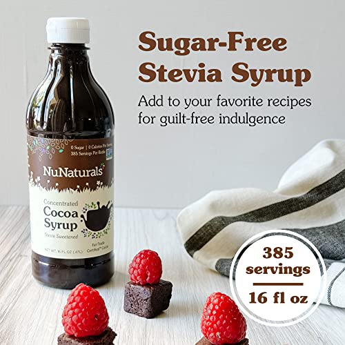 NuNaturals Stevia Syrup, SugarFree Sweetener, PlantBased Sugar
