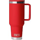 YETI Rambler 40 oz Travel Mug with Flip Straw Lid – Stainless Steel, Vacuum Insulated, Leakproof, Cup Holder Friendly