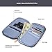 RFID Travel Passport Wallet and Credit Card Holder by FLYNOVA| Small Clutch with Zippered Pockets | Carry Money, Tickets, Documents | Includes Smartphone Pocket (Charcoal Grey)