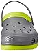 crocs Unisex Duet Max Clog, Graphite/Volt Green, 10 M US Men / 12 M US Women