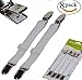 Sfoothome Adjustable Bed Sheet Fasteners Suspenders, White, Set of 8 (2)