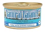 Natural Balance Tuna With Shrimp Formula Wet Cat Food, 3-Ounce Can (Pack Of 24)