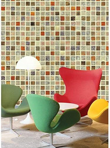 TOONILOVE Self Adhesive Wallpaper Removable Contact Paper Peel and Stick Tile Effect DIY interior decorating TL-HWP-021 Size:1.64 ft x 9.84 ft