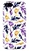 iPhone 5 / 5S Case, DandyCase Perfect Pattern *No Chip/No Peel* Flexible Slim Case Cover for Apple iPhone 5 / 5S [Purple, Navy, and Gold Leaves]