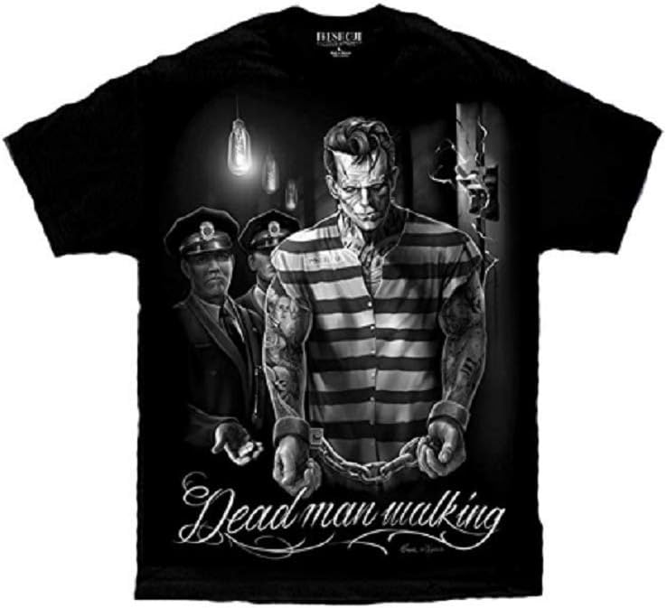 DGA David Gonzales ArtDeath Row Frankenstein Dead Man Walking David Gonzales DGA Art Tattoo T Shirt