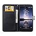 ZTE ZMAX Pro Case, ZTE Carry Z981 Case, FirstCover Wallet Folio PU Leather Flip Case Cover with Card Holder and Wrist Strap for ZTE ZMAX Pro/Carry Z981 [Free Screen Protector]