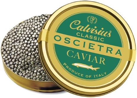 Oscietra Classic (Russian Sturgeon Caviar) by Calvisius, 50 Grams Approximately 1.75 Ounces