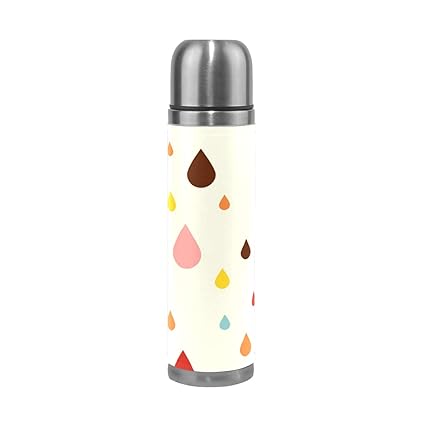 Malplena Coloré Goutte De Pluie Sports Bouteille Deau