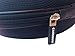 CASEBUDi Oval Hard Shell Headphone Carrying Case | for Beats and Similar Folding Headphones | Black Ballistic Nylon